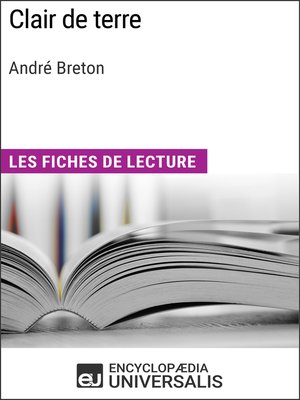cover image of Clair de terre d'André Breton